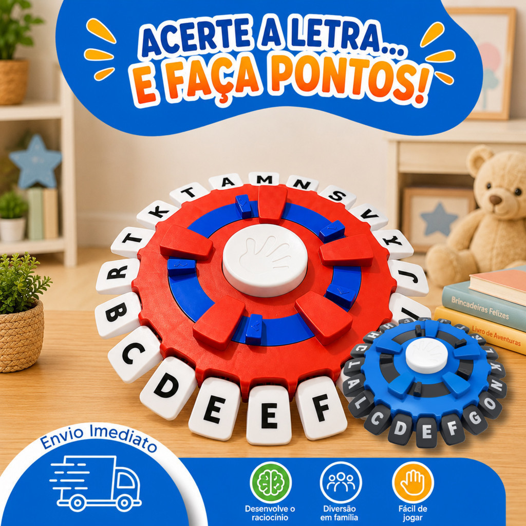 Stop Eletrônico Jogo Educativo Infantil Alfabeto Completo